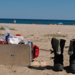 Bikerpicknick am schwarzen Meer