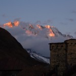 Uschguli, Sonnenuntergang